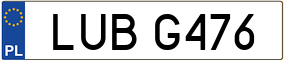 Trailer License Plate